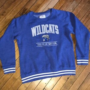 Top of the World Blue Kentucky Wildcats Crewneck Sweatshirt with White Accents